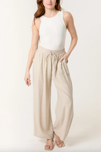 Load image into Gallery viewer, Diamanté Embellished Wide Leg Trousers (Stone)