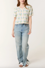 Load image into Gallery viewer, Crochet Heart Short Sleeve Top