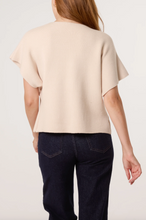 Load image into Gallery viewer, Gold Button V-Neck Cardigan (Beige)