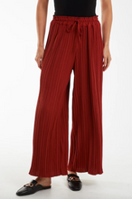 Load image into Gallery viewer, Wide Leg Trousers (Wine)
