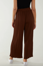 Load image into Gallery viewer, Wide Leg Trousers (Brown)