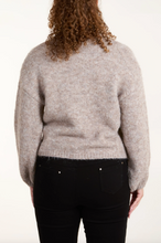 Load image into Gallery viewer, Pearl &amp; Diamante Bow Knit Jumper