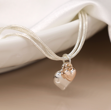 Load image into Gallery viewer, Triple Chain Hearts Bracelet