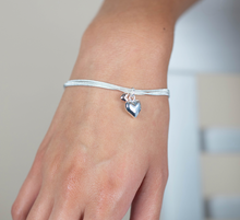 Load image into Gallery viewer, Triple Chain Hearts Bracelet