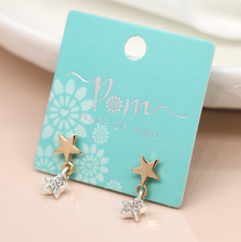Load image into Gallery viewer, Double Star Earrings