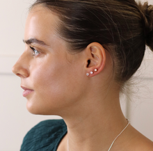 Load image into Gallery viewer, Triple Crystal Stud Earring Set