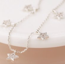 Load image into Gallery viewer, Silver Stars Necklace