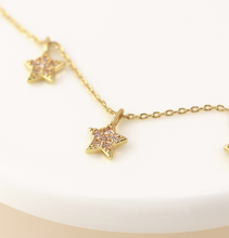Load image into Gallery viewer, Gold Stars Necklace