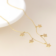 Load image into Gallery viewer, Gold Stars Necklace