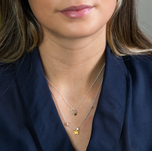 Load image into Gallery viewer, Sterling Silver Double Star Necklace