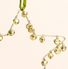 Load image into Gallery viewer, Gold Bells Star Hanging Decoration