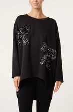 Load image into Gallery viewer, Sequin Bows Top (Black/Silver)