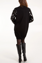 Load image into Gallery viewer, Sequin Sleeve Jumper Dress